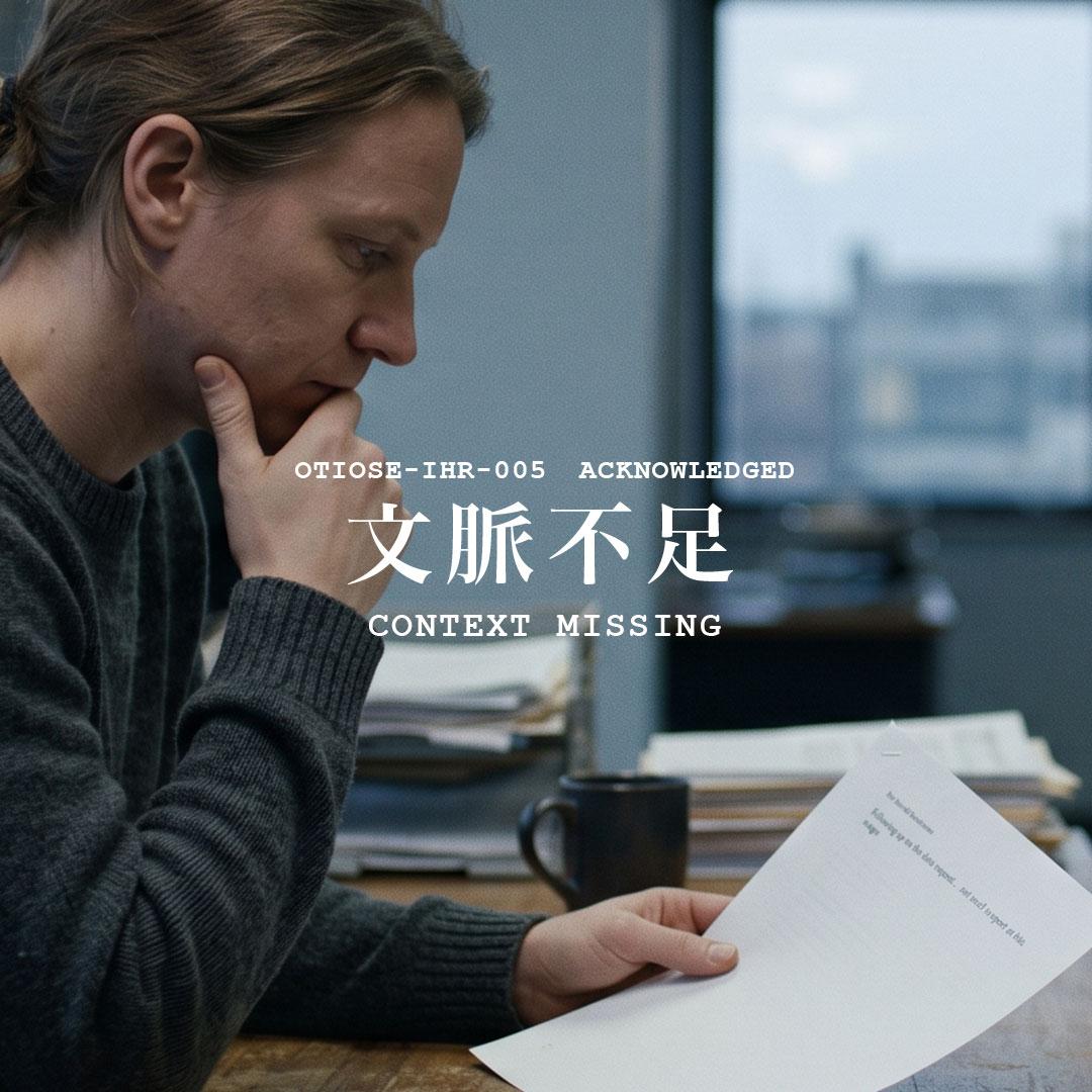CONTEXT MISSING / 文脈不足