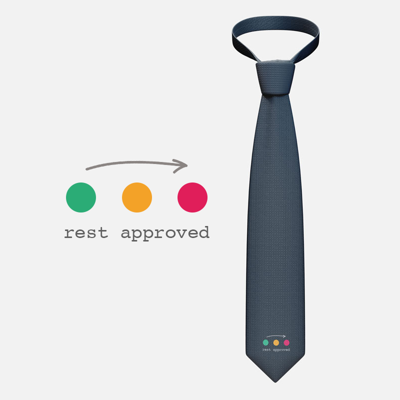 REST APPROVED Necktie