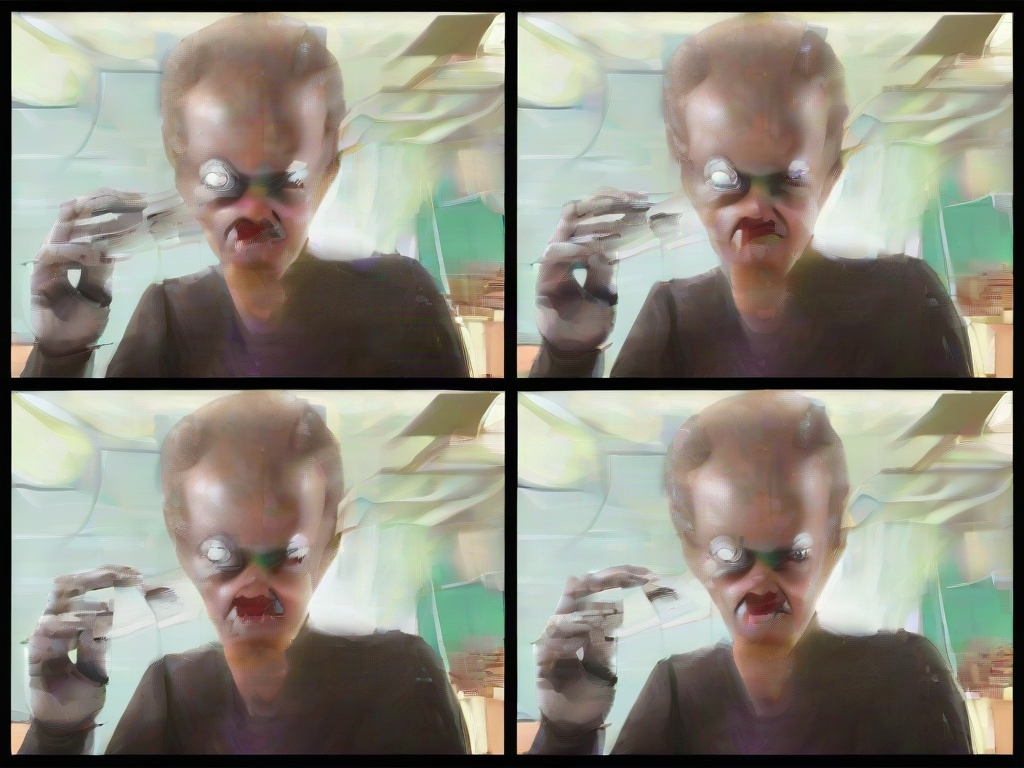 Zoom meeting on the evaluation change, with alien avatars