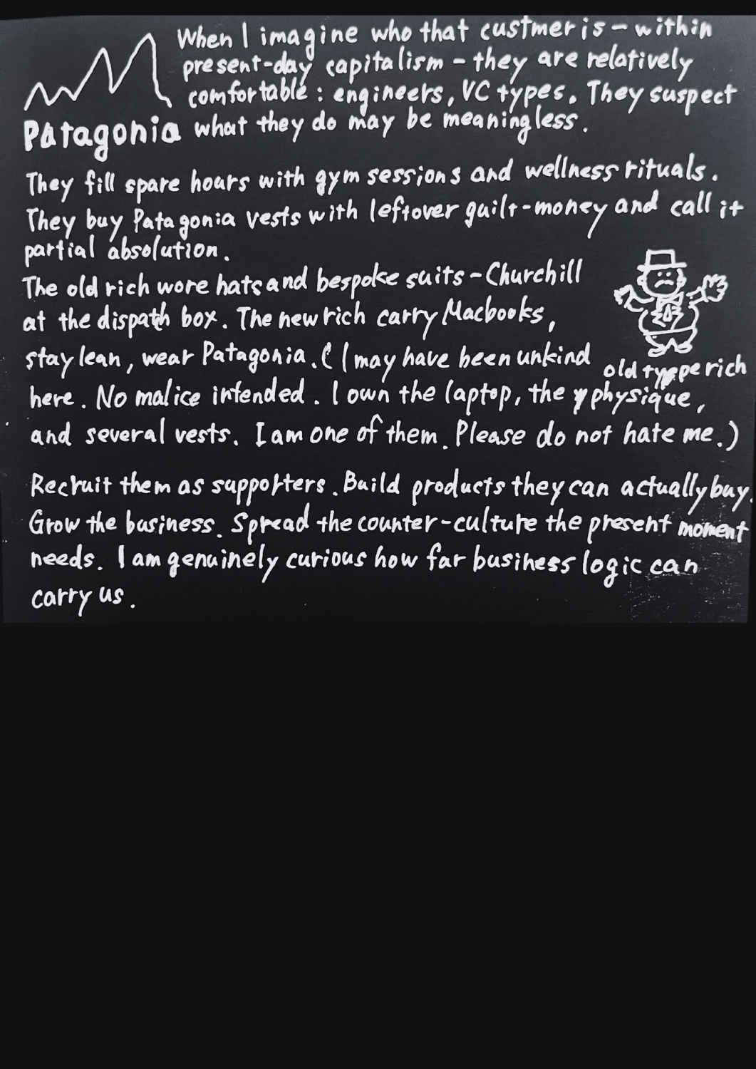 The largest customer — handwritten page 3