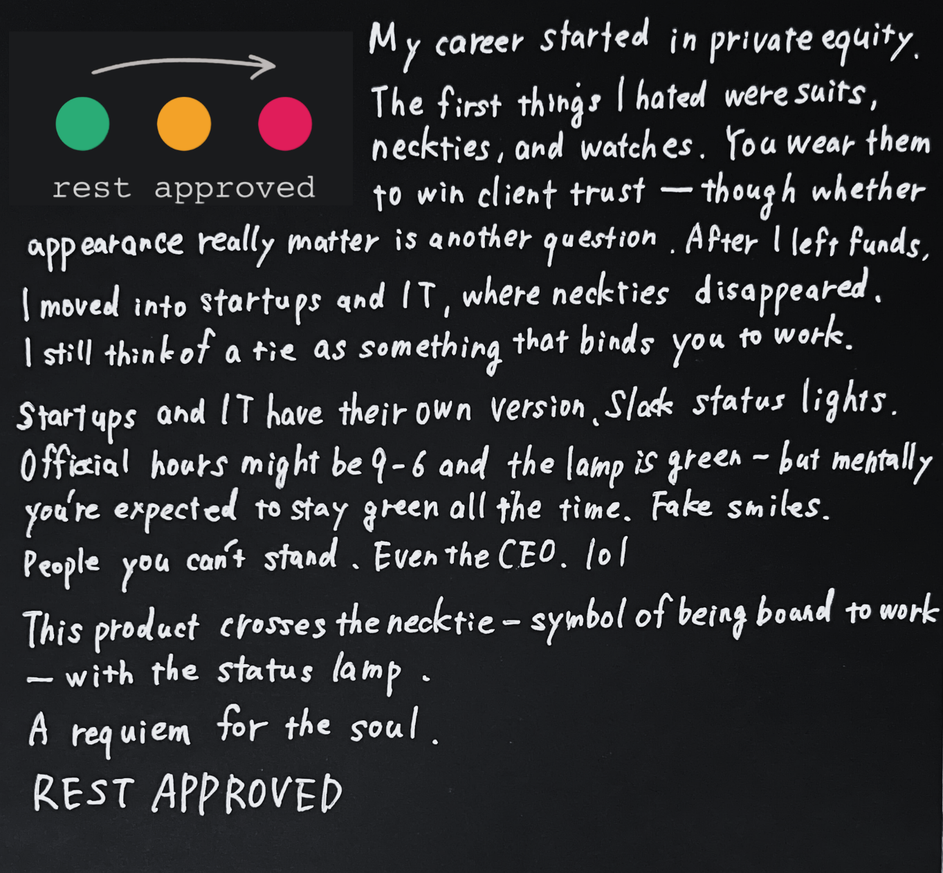 REST APPROVED Necktie