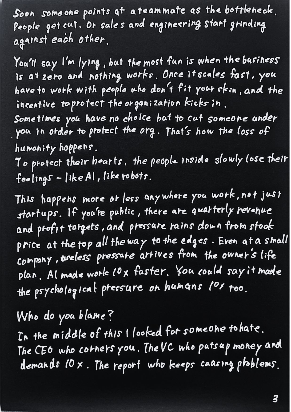 Why we do this — handwritten page 3